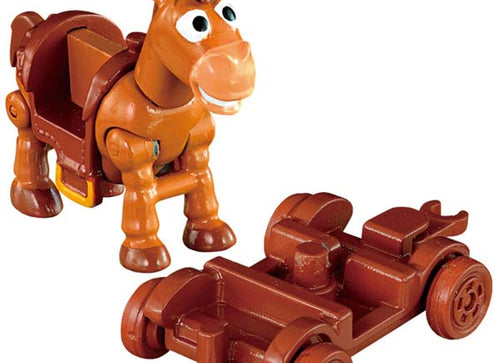 Load image into Gallery viewer, Takara Tomy Tomica Disney Motors TS-06 Toy Story 4 Bullseye &amp; Cart Diecast Car
