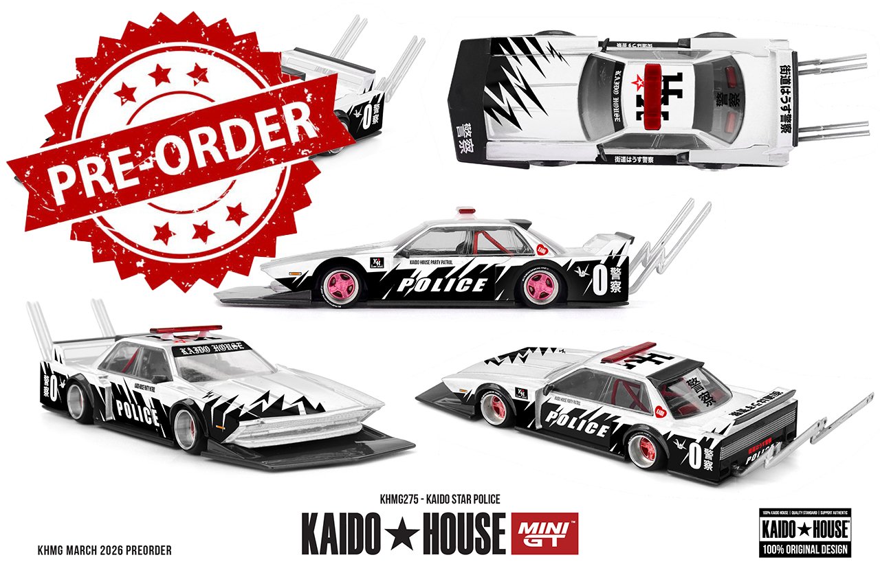 (Pre-order) Kaido House X Mini GT KAIDO STAR POLICE Diecast Model Car #KHMG275