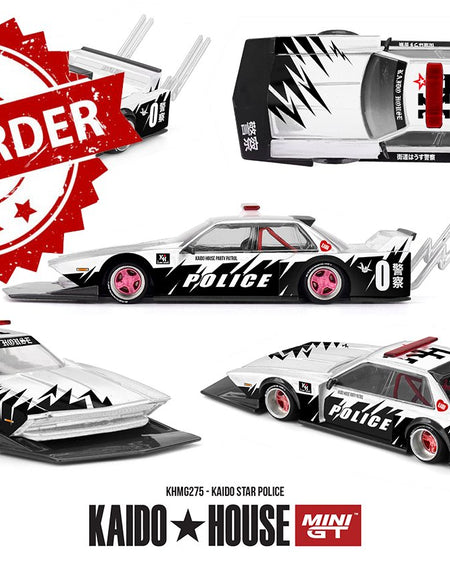 (Pre-order) Kaido House X Mini GT KAIDO STAR POLICE Diecast Model Car #KHMG275