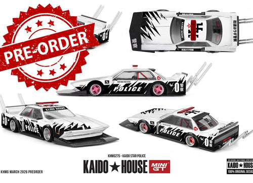 Load image into Gallery viewer, (Pre-order) Kaido House X Mini GT KAIDO STAR POLICE Diecast Model Car #KHMG275
