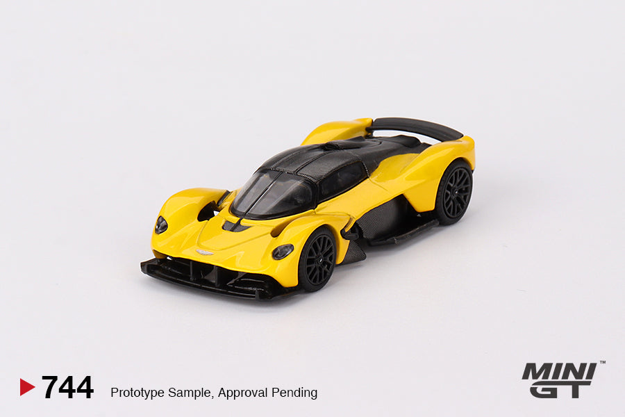 Mini GT #744 1/64 Aston Martin Valkyrie  Sunburst  Yellow Model Car