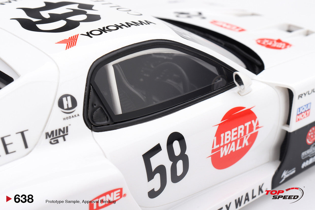 (Pre-order) Top Speed 1/18 MAZDA RX-7 LB-Hinomaru Diecast Model Car TS0638