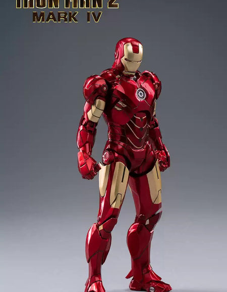 ZD Toys Marvel Avengers 1/10 Iron Man MK4 Action Figure with Lighting Function