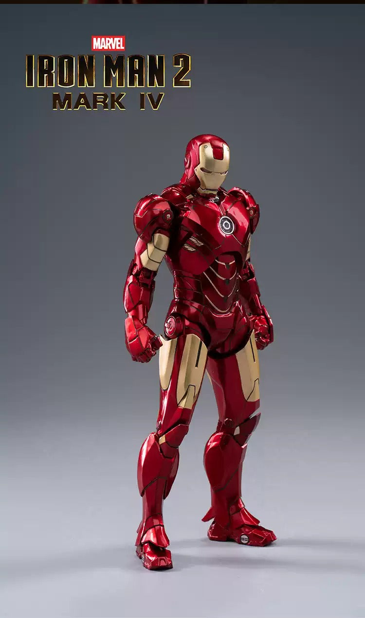 ZD Toys Marvel Avengers 1/10 Iron Man MK4 Action Figure with Lighting Function