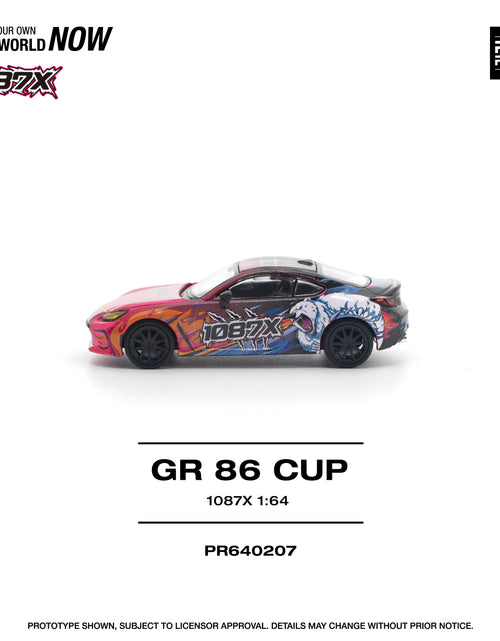 Load image into Gallery viewer, POPRACE 1/64 1087X GR86 CUP Diecast Model Car
