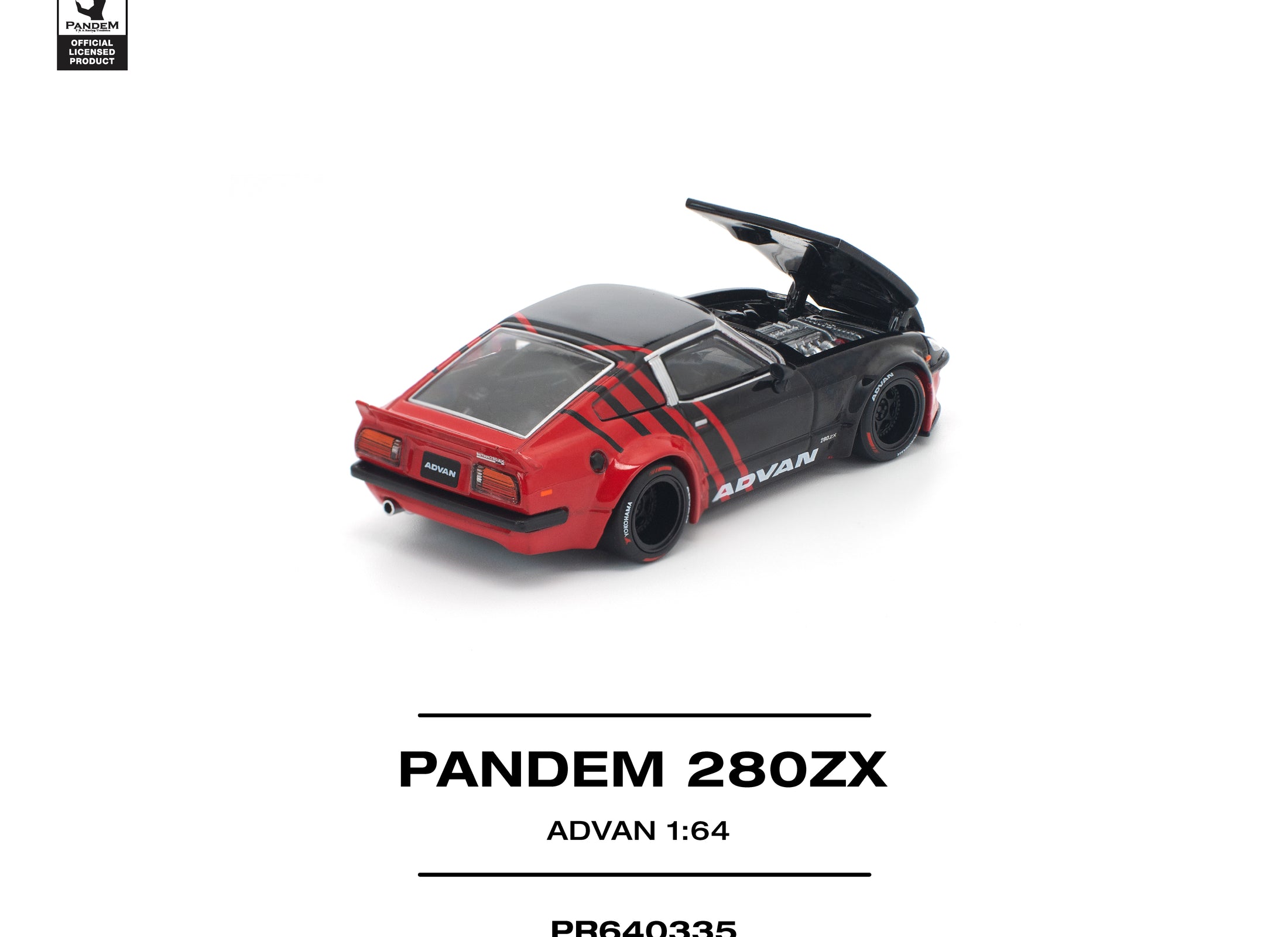 (Pre-order) POPRACE 1/64 PANDEM 280ZX ADVAN Diecast Model Car