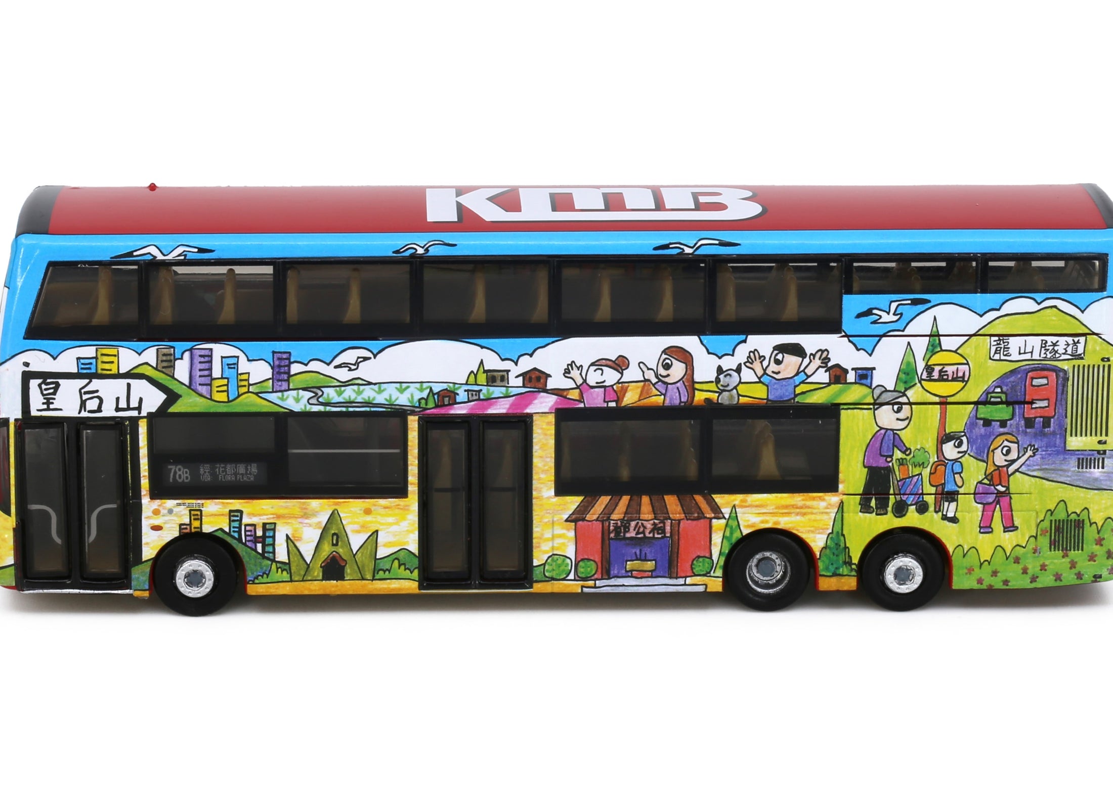 Tiny City Die-cast Model Car - KMB VOLVO B8L MCV 12.8m (78B) Queen's Bus