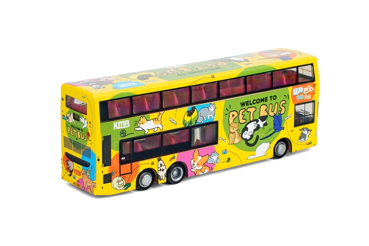 Tiny City Diecast Model 1/110 - KMB Scania K310UD Pet Bus (Yellow) (PBS1)