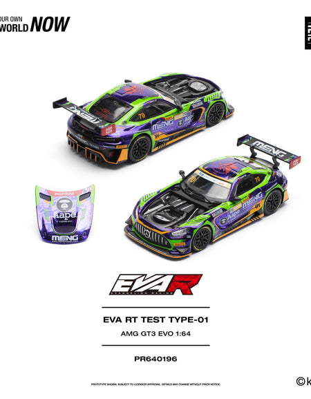 (Pre-order) POPRACE 1/64 - EVA RT TEST TYPE -01 AMG GT3 EVO MACAU GP 2023