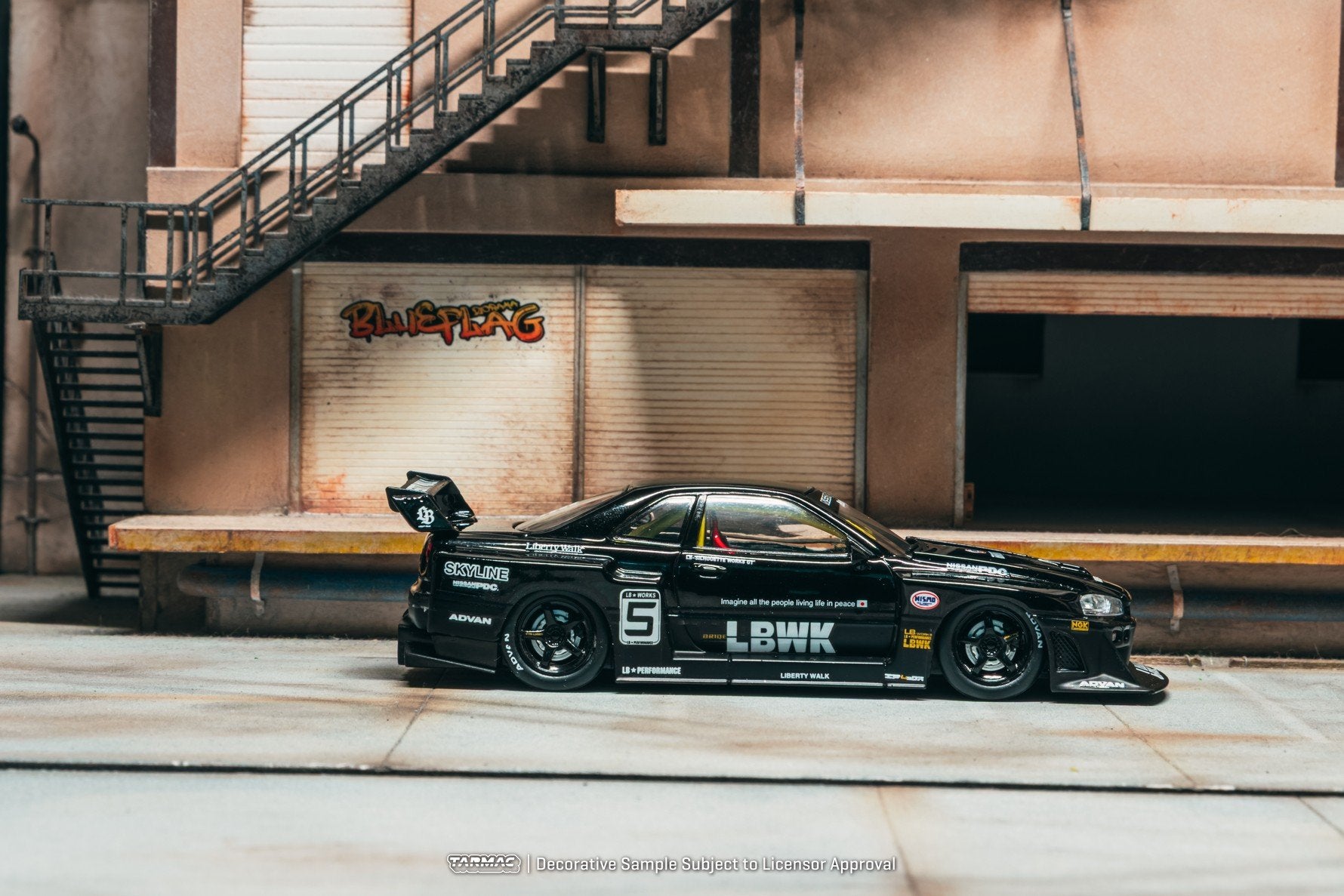 Tarmac Works 1:43 LB-ER34 Super Silhouette SKYLINE Black
