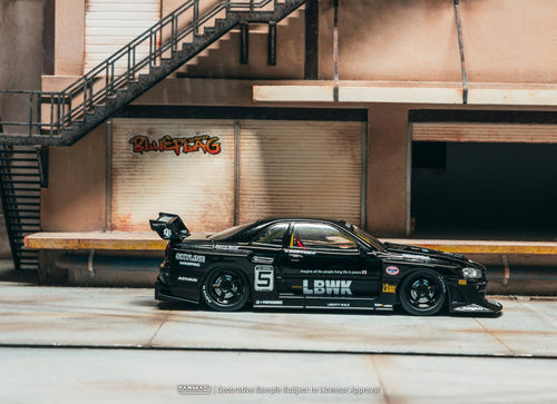 Load image into Gallery viewer, Tarmac Works 1:43 LB-ER34 Super Silhouette SKYLINE Black
