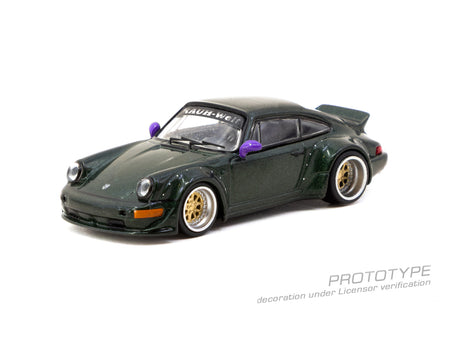 Tarmac Works 1/64 RWB 964 Green Diecast Model Car