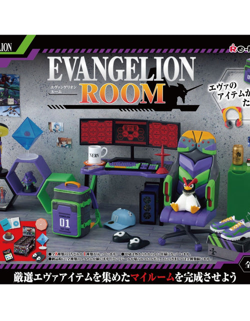 Load image into Gallery viewer, Re-ment Evangelion Room 8pcs Complete Box Collection
