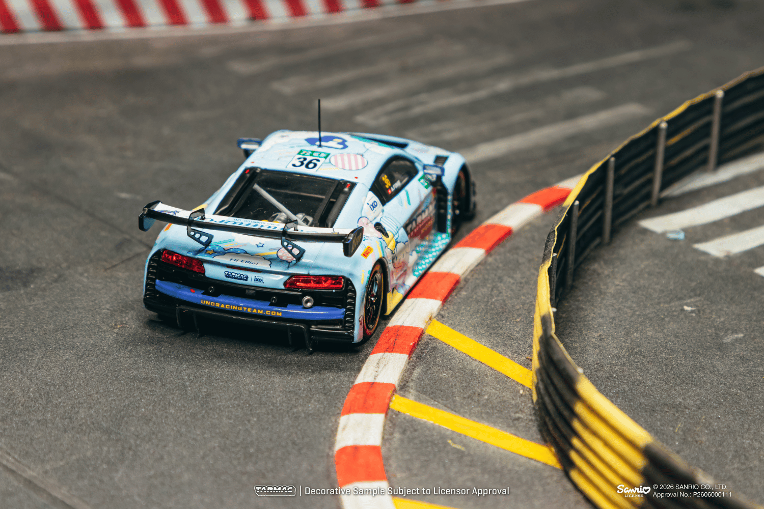 (Pre-order) Tarmac Works 1/43  Audi R8 LMS GT3 evo II Macau GT Cup 2025 Uno Race