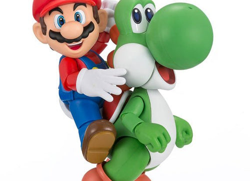 Load image into Gallery viewer, Bandai S.H.Figuarts Mario YOSHI [Re:PACKAGE] Action Figure Set [YOSHI ONLY]
