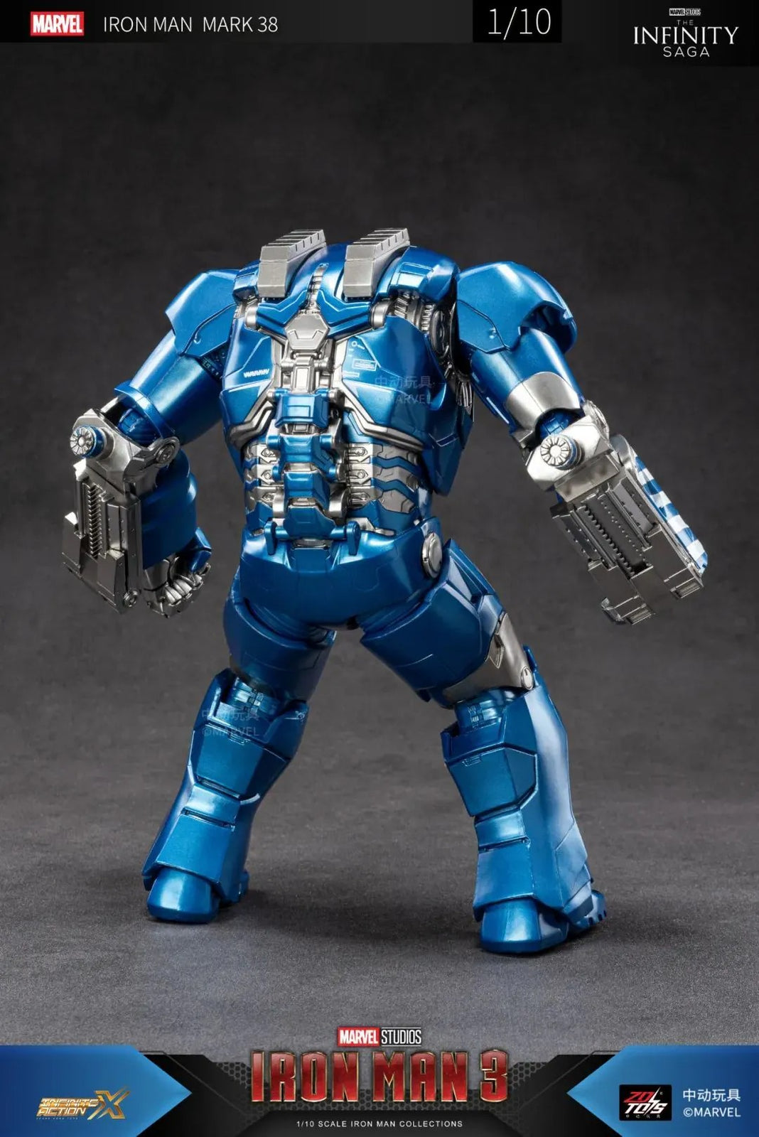 ZD Toys Marvel Avengers 1/10 Iron Man MK38 Action Figure
