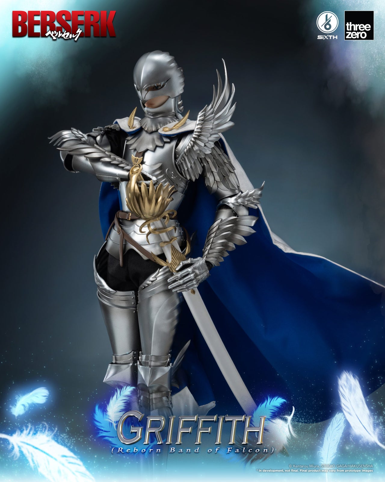 ThreeZero 1:6 BERSERK Griffith (Reborn Band of Falcon) Action Figure