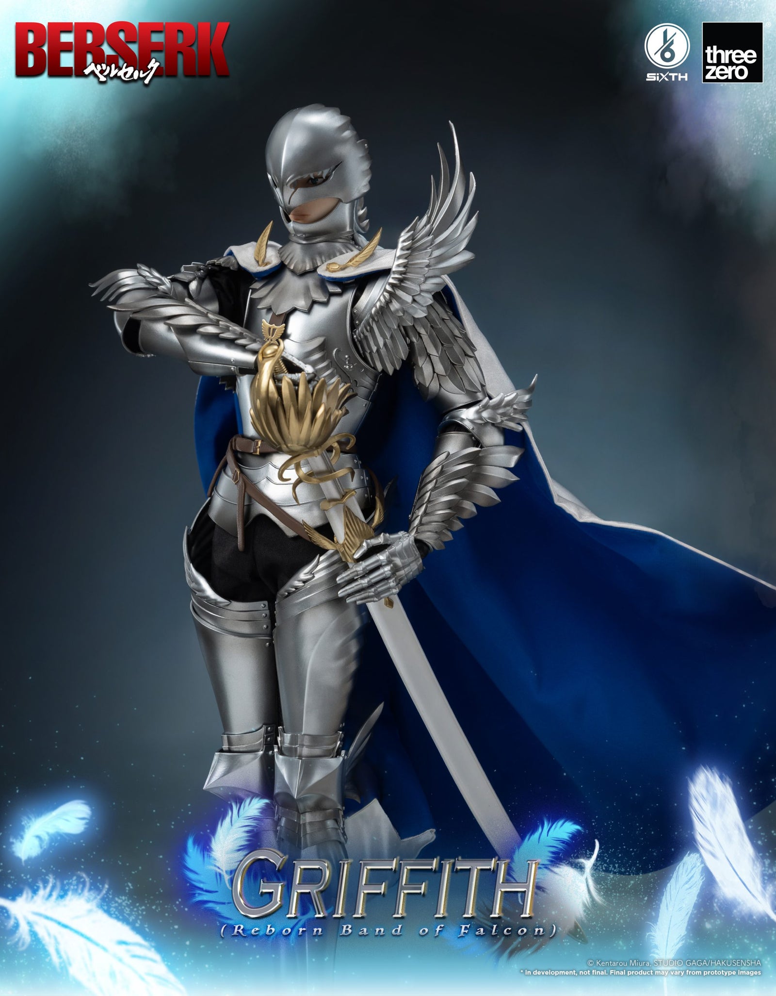 ThreeZero 1:6 BERSERK Griffith (Reborn Band of Falcon) Action Figure