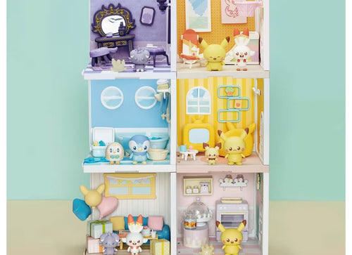 Load image into Gallery viewer, Takara Tomy Pokemon PokePiece House Fashionable Room Espurr &amp; Milcery set
