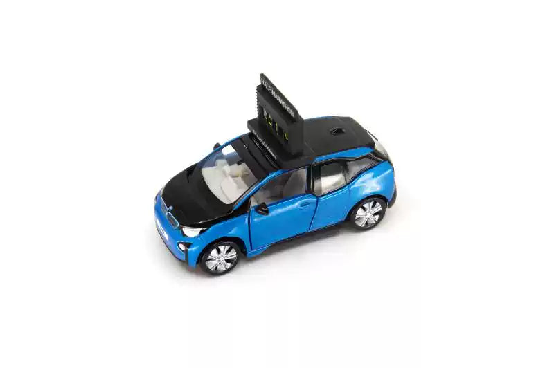 Tiny City Exhibition Exclusive Diecast Car: BMW i3 Clock Car HK Half Marathon