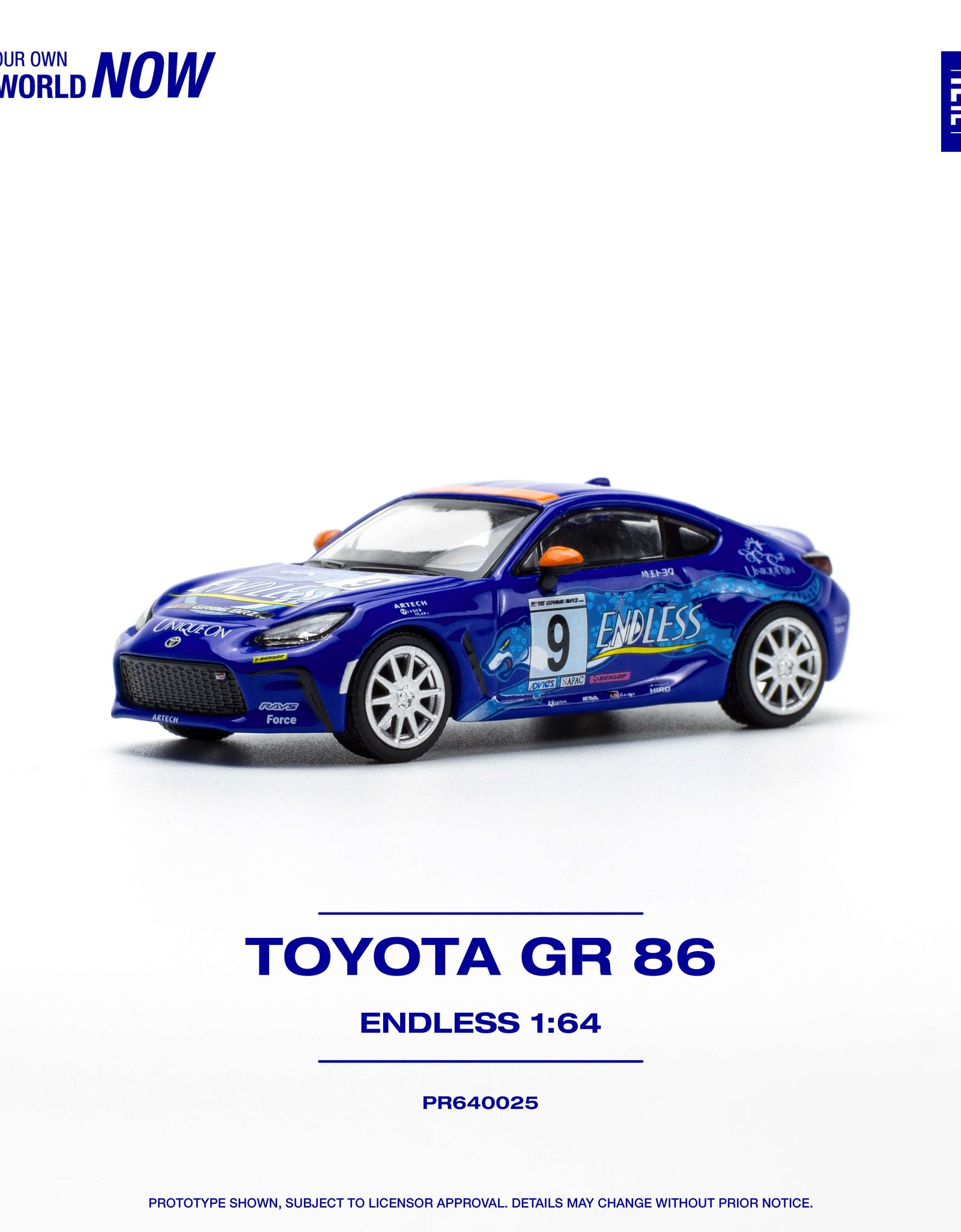 POPRACE 1/64 GR86 ENDLESS Diecast Model Car