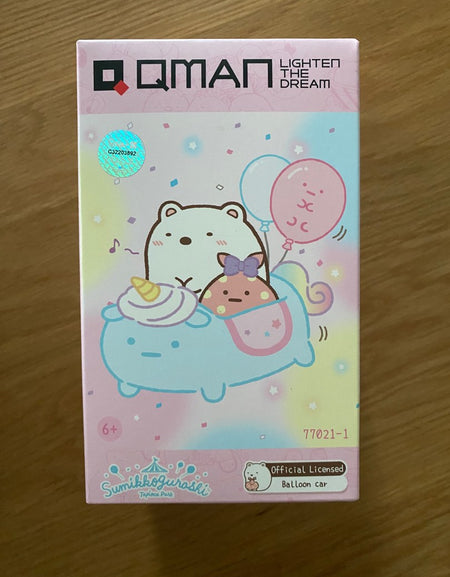 Qman Keeppley Building Blocks #30351 Sumikko Shirokuma & Furoshikis Balloon Car