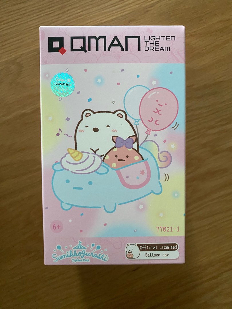 Qman Keeppley Building Blocks #30351 Sumikko Shirokuma & Furoshikis Balloon Car