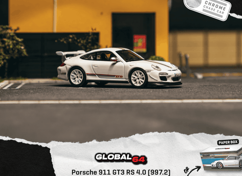 Load image into Gallery viewer, (Pre-order) Tarmac Works 1/64 Porsche 911 GT3 RS 4.0 (997.2) White
