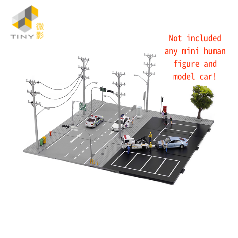 TINY City scale 1:64 Street Diorama Painted Model - S1 Thailand Road Set