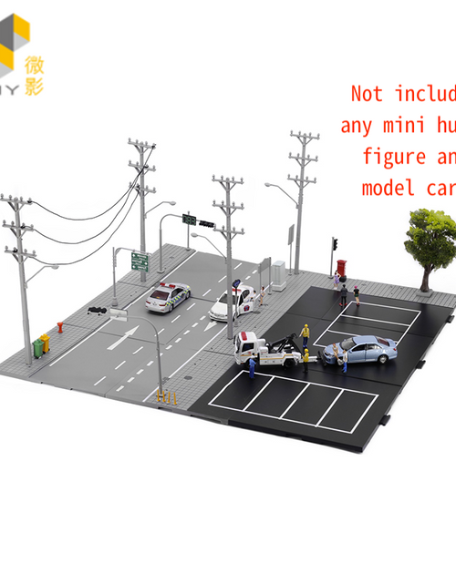 Load image into Gallery viewer, TINY City scale 1:64 Street Diorama Painted Model - S1 Thailand Road Set
