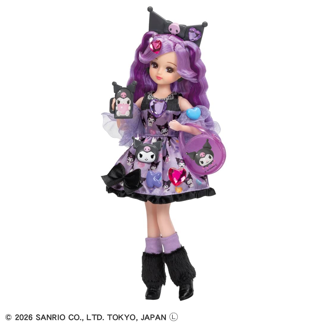 Takara Tomy Licca-chan Kuromi decorated Licca Doll Set
