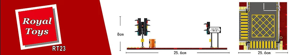 Royal Toys Building Blocks City Story Bricks RT23: Traffic Light (190 Pcs/Pzs)