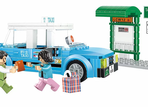 Load image into Gallery viewer, Royal Toys Building Blocks Bricks RT05: Hong Kong Blue Taxi (239 Pcs/Pzs)
