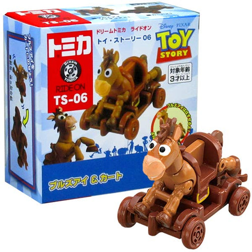 Load image into Gallery viewer, Takara Tomy Tomica Disney Motors TS-06 Toy Story 4 Bullseye &amp; Cart Diecast Car
