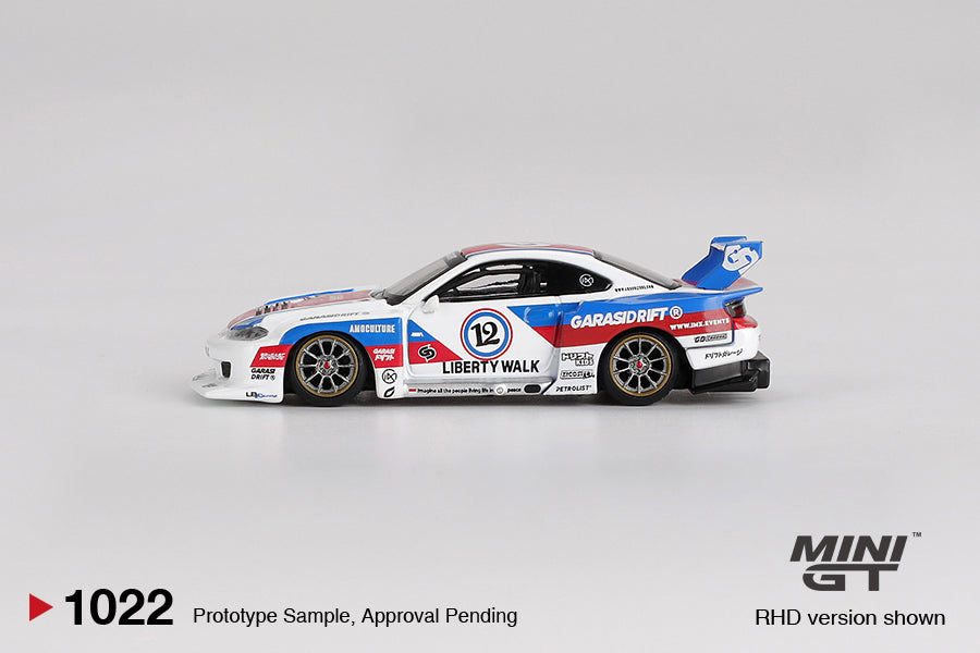Mini GT 1/64 1022 Nissan LB-Super Silhouette S15 SILVIA GARASIDRIFT x LBW