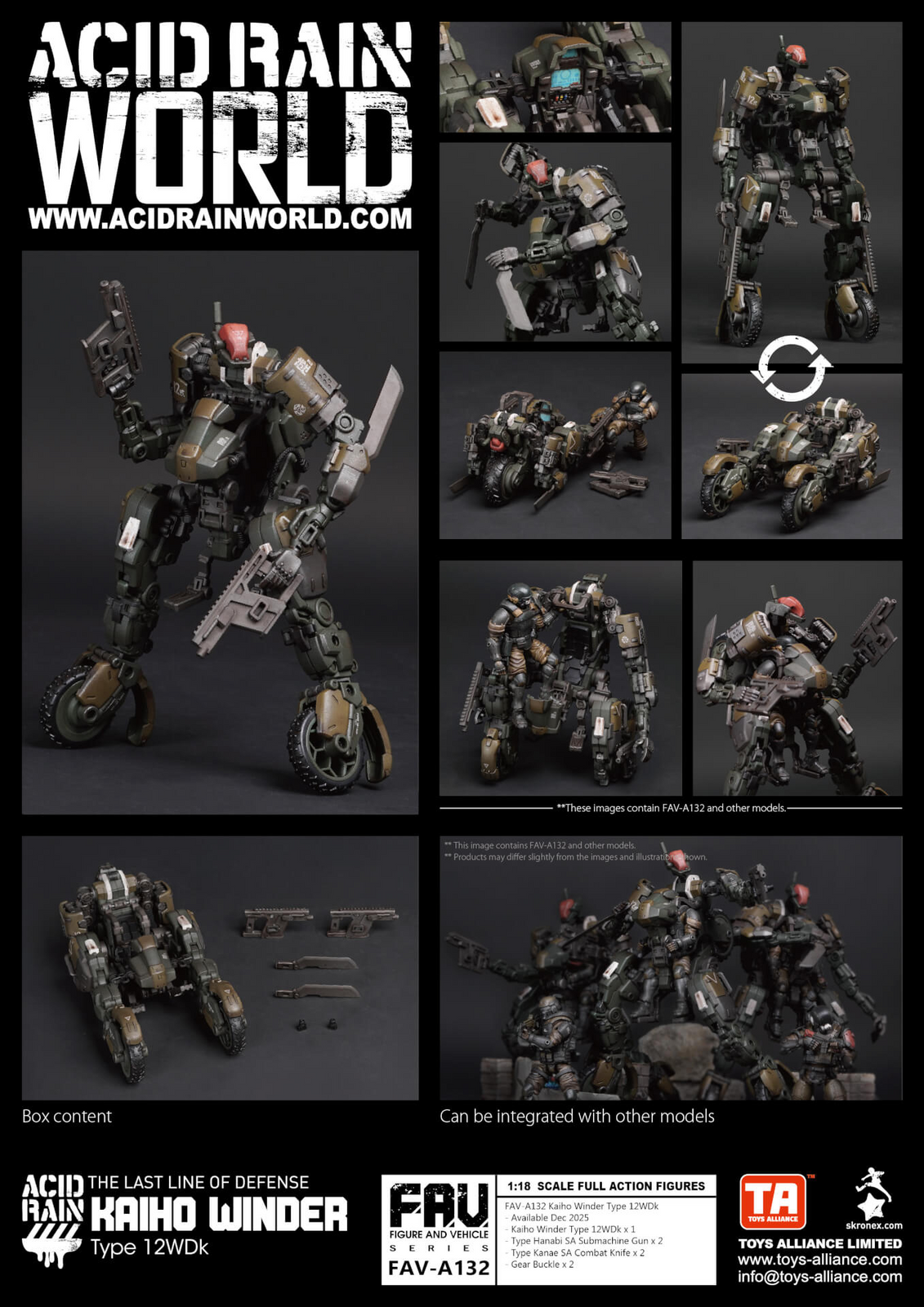 Acid Rain x ToyAllianceF AV-A132 Kaiho Winder Type12WDk ActionFigure