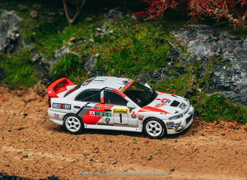 Load image into Gallery viewer, Tarmac Works Mitsubishi Lancer Evolution IV Rallye Monte-Carlo 1997
