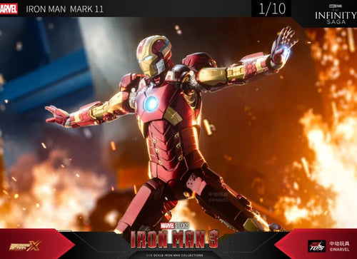 Load image into Gallery viewer, ZD Toys Marvel Avengers 1/10 Iron Man MK11 Action Figure Set
