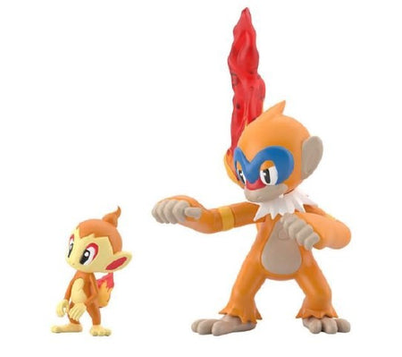 Bandai POKEMON SCALE WORLD SINNOH REGION CHIMCHAR & MONFERNO W/O GUM
