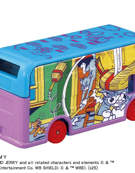 Takara Tomy Dream Tomica Diecast SP Tom and Jerry Jerry Wrapping Bus Purple