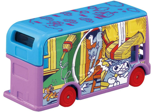 Load image into Gallery viewer, Takara Tomy Dream Tomica Diecast SP Tom and Jerry Jerry Wrapping Bus Purple
