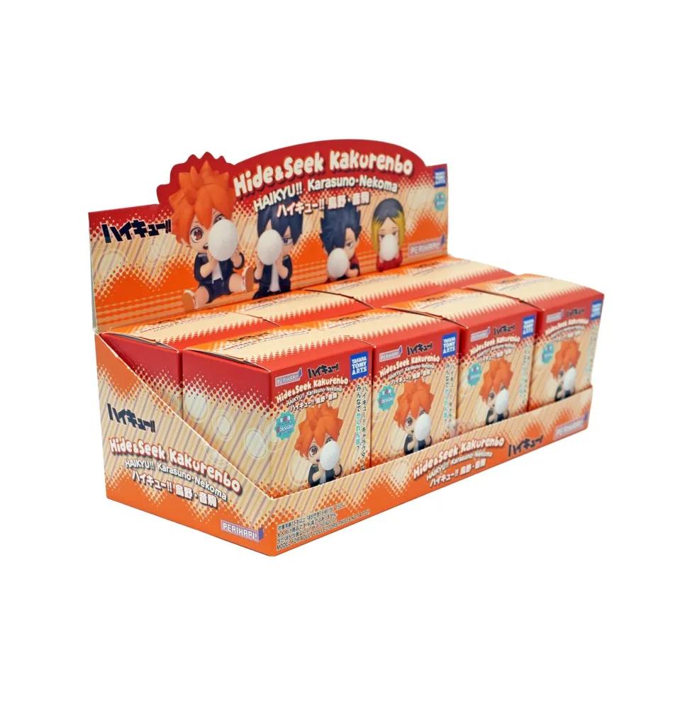 Takara Tomy Arts PERIHAPI! Hide & Seek Kakurenbo Haikyu!! Karasuno Nekoma (Set of 8)
