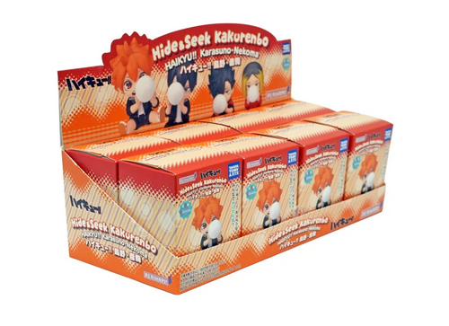 Load image into Gallery viewer, Takara Tomy Arts PERIHAPI! Hide &amp; Seek Kakurenbo Haikyu!! Karasuno Nekoma (Set of 8)
