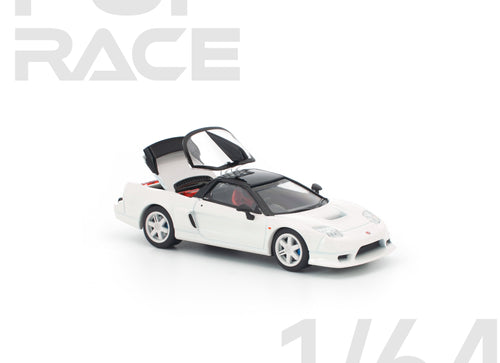 Load image into Gallery viewer, (Pre-order) POP RACE 1/64 HONDA NSX-R GT WHITE Diecast Model Car #PR640407

