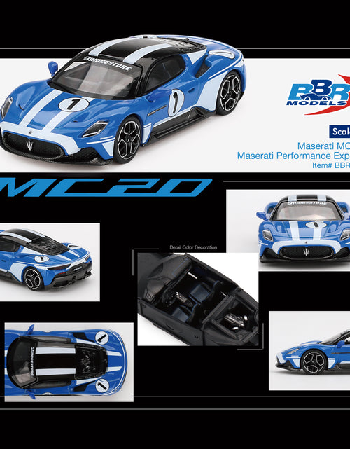 Load image into Gallery viewer, BBR 1:64 Maserati MC20  #1  Maserati Performance Experience Model
