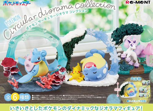 Load image into Gallery viewer, Re-ment Pokemon Circular Diorama Collection 6pcs Complete Box
