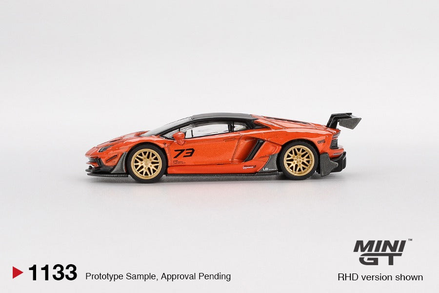 (Pre-order) Mini GT #1033 LB WORKS Lamborghini Aventador Limited Edition Orange