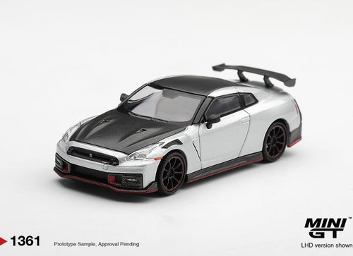 Load image into Gallery viewer, (Pre-order) Mini GT #1361 Nissan GT-R R35 NISMO 2024 Silver Metallic RHD Model
