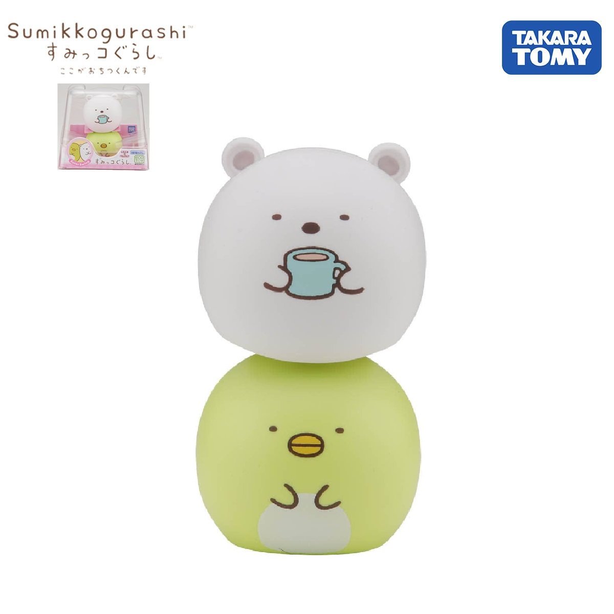 Takara Tomy Sumikko Gurashi Solar Swing Sumikko Gurashi Shirokuma & Penguin