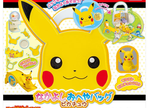 Load image into Gallery viewer, Takara Tomy Pokemon MonColle Nakayoshi Room Roomie Bag Pikachu with 1 figure
